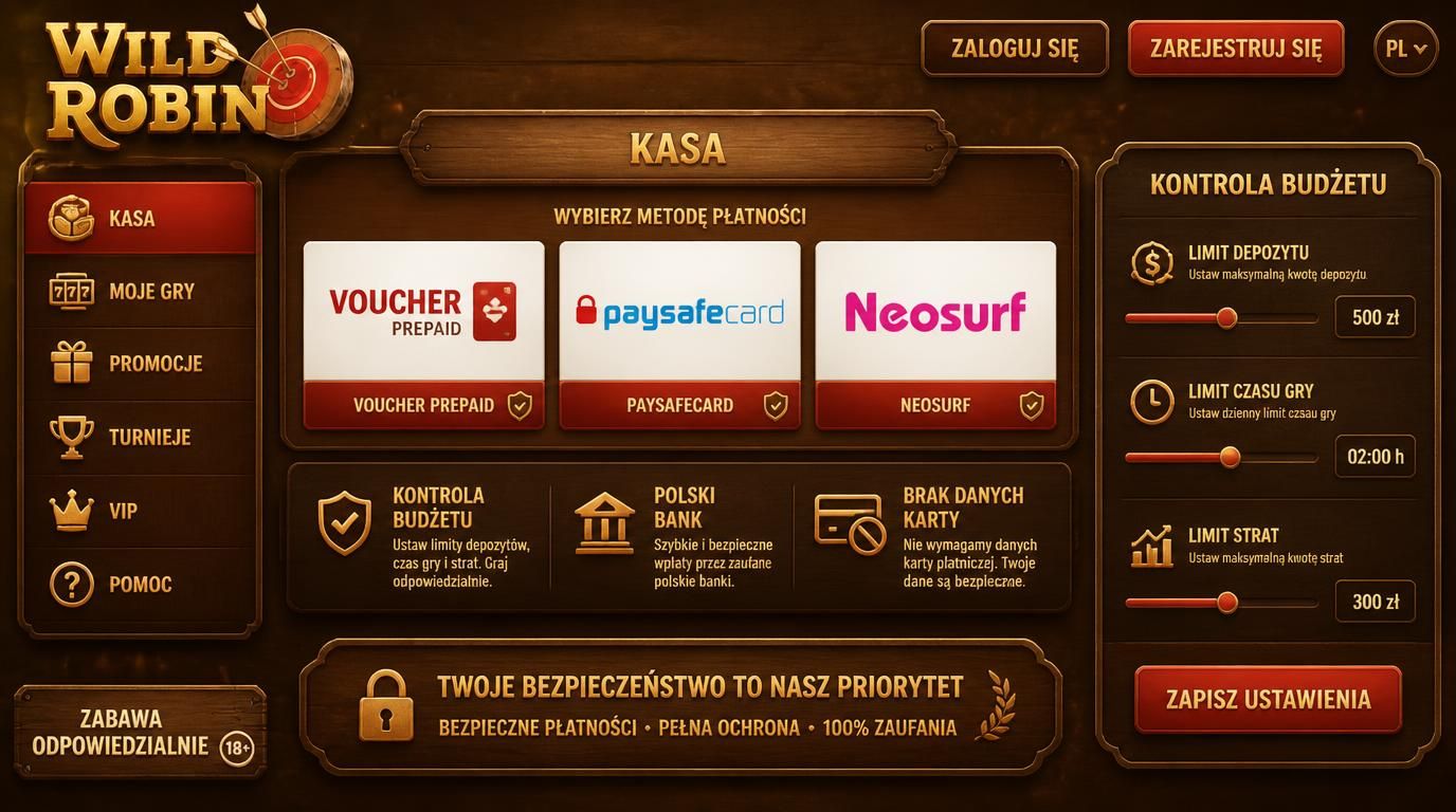 planer budżetu z voucherem prepaid na tle interfejsu kasyna